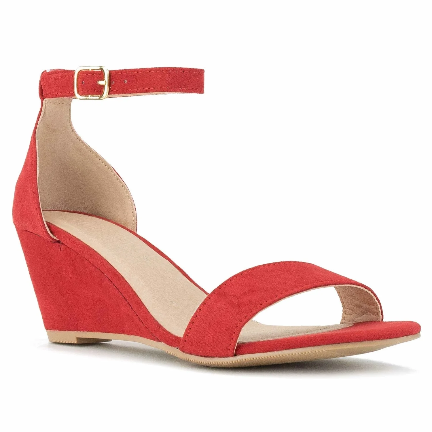 Newest Women Sandals Sexy 8cm Pointed Toe Thin High Heels Wedge Platform Ankle Strap Sandal Party Girl Black Nude Wedding Shoes