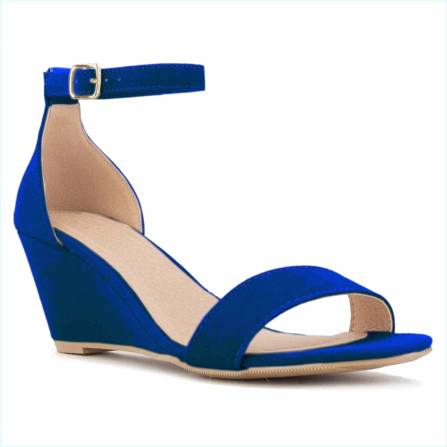 Newest Women Sandals Sexy 8cm Pointed Toe Thin High Heels Wedge Platform Ankle Strap Sandal Party Girl Black Nude Wedding Shoes