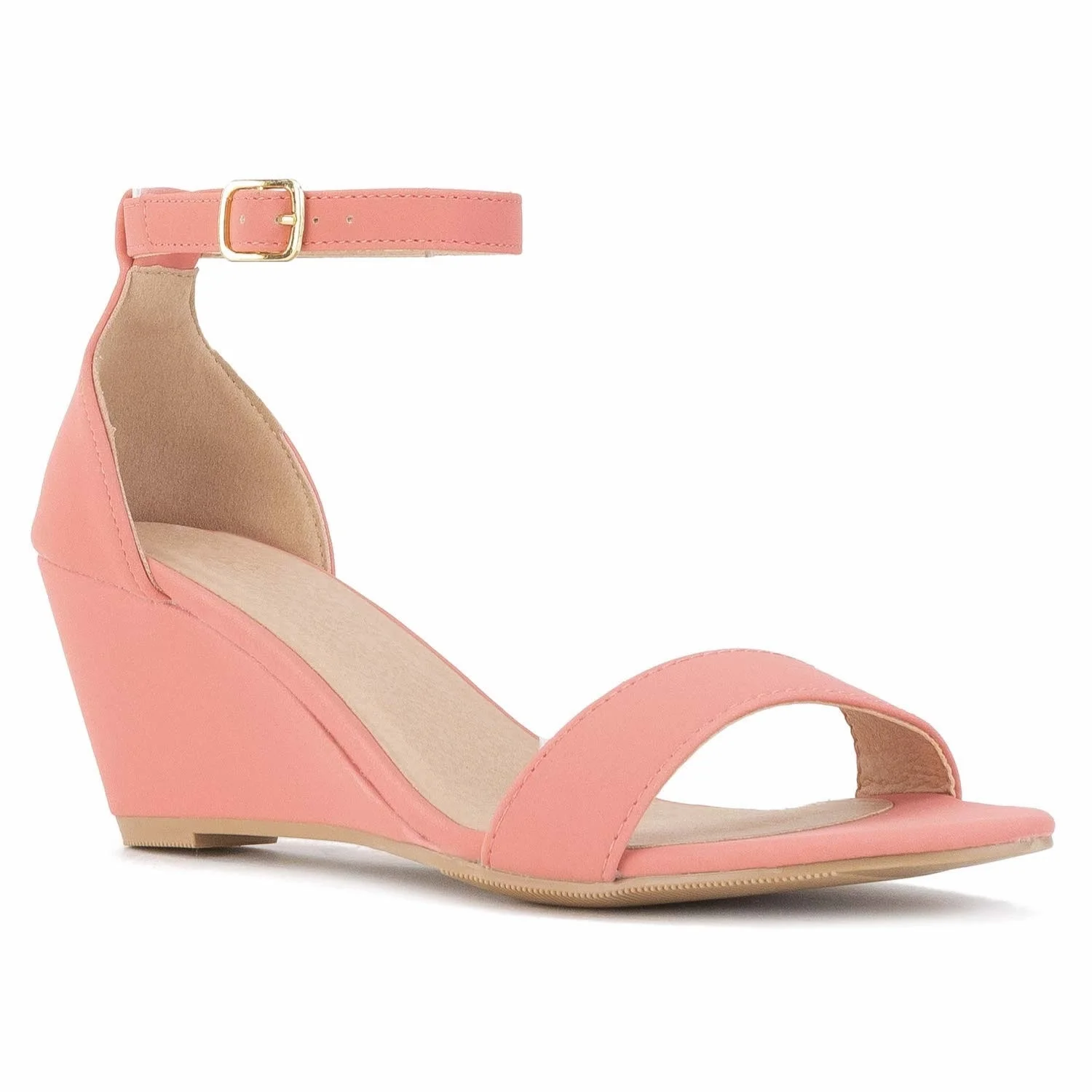 Newest Women Sandals Sexy 8cm Pointed Toe Thin High Heels Wedge Platform Ankle Strap Sandal Party Girl Black Nude Wedding Shoes