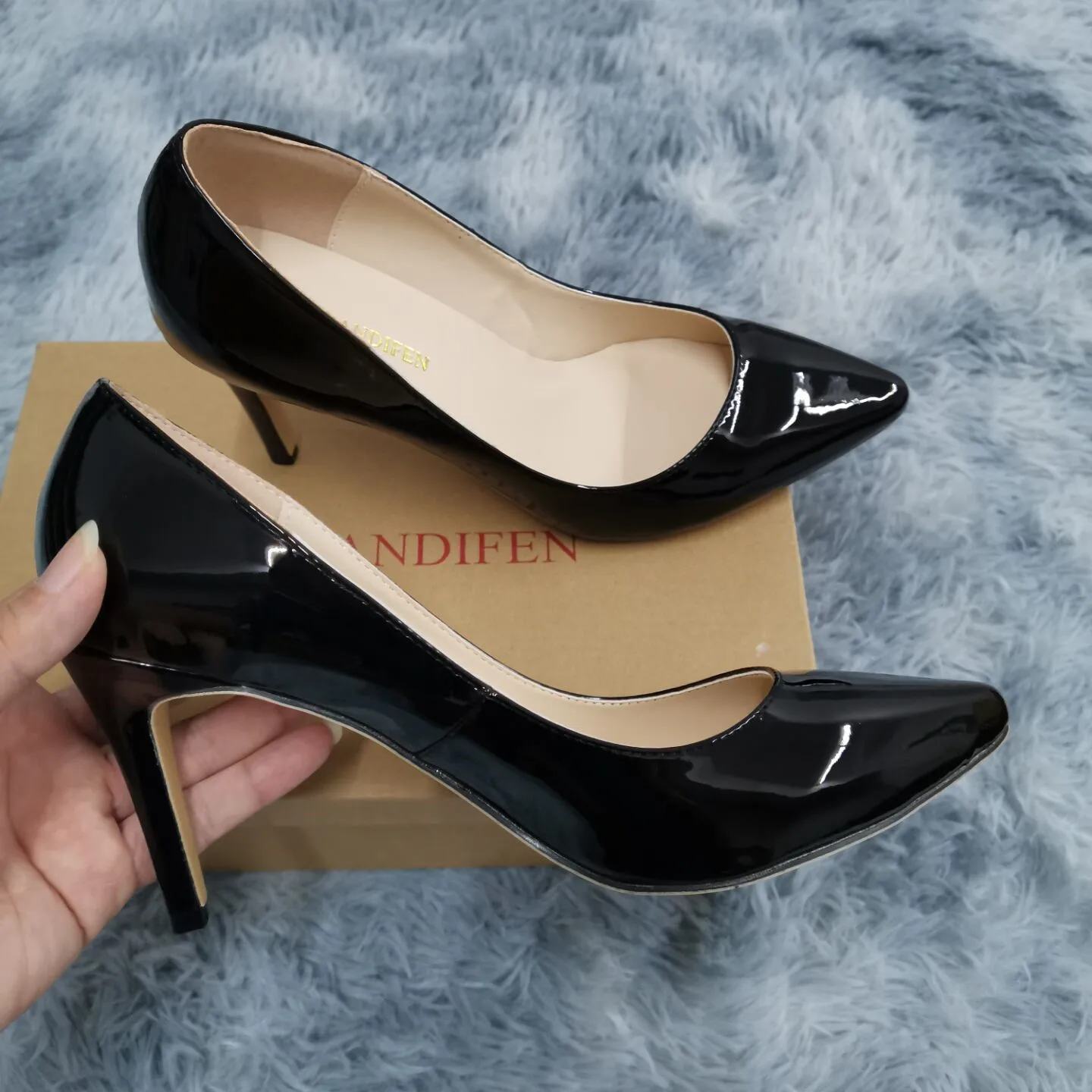 13 Style 2026 New Classic Sexy Pointed Toe 9cm mid High Heels Women Pumps Faux Suede Black red Office Party Wedding Shoes Plus