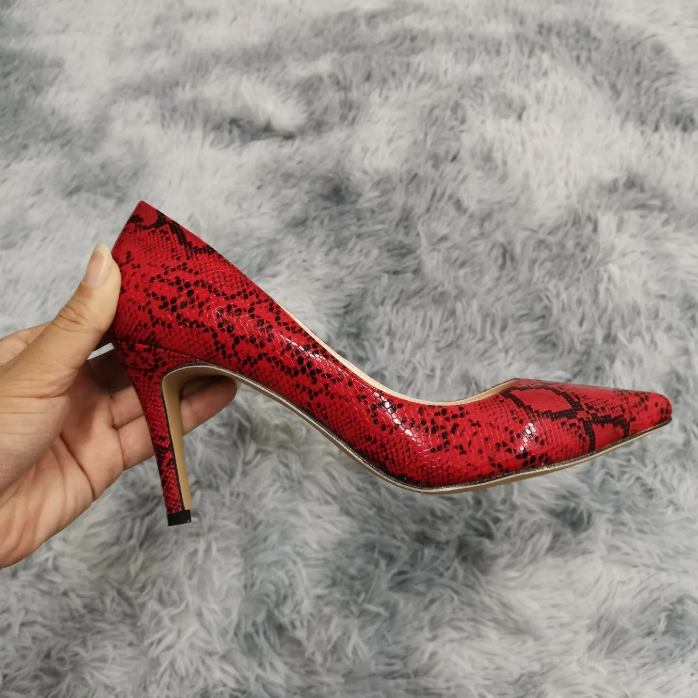 13 Style 2026 New Classic Sexy Pointed Toe 9cm mid High Heels Women Pumps Faux Suede Black red Office Party Wedding Shoes Plus