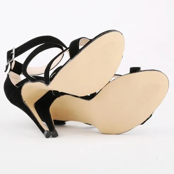 New Sexy Women Sandals Fashion Open Toe Ankle Straps High Heels Summer  11cm Thin Heel Party Dress Shoes Plus Size