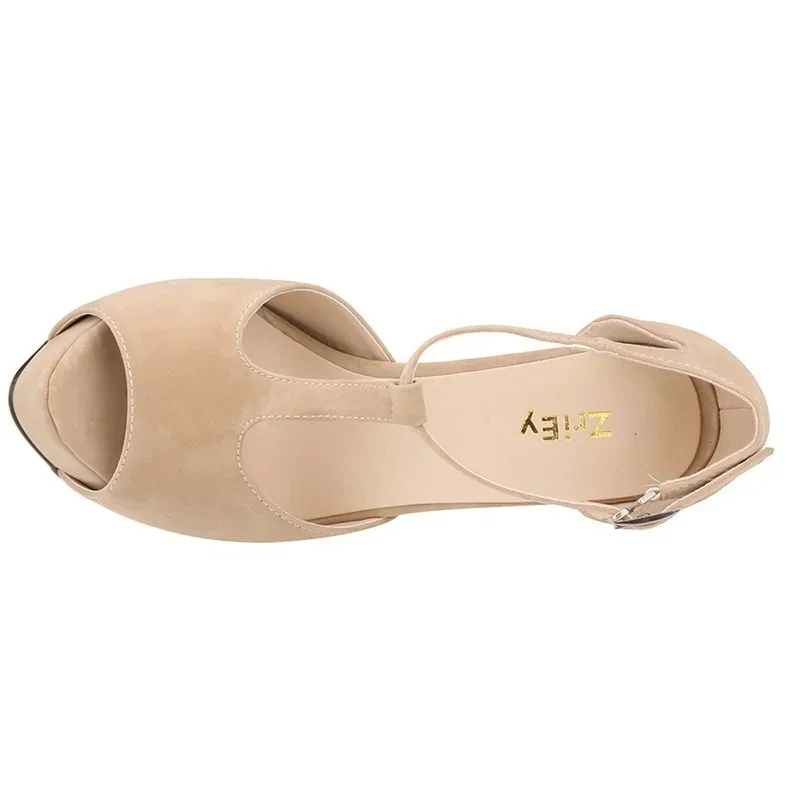 Women Sandals 2026 New Summer 14cm Sexy Peep Toe Thick High Heels Fashion Buckle Platform Pumps Party Dress Wedding Shoes Women Sandals 2026 New Summer 14cm Sexy Peep Toe Thick High Heels Fashion Buckle Platform Pumps Party Dress Wedding Shoes