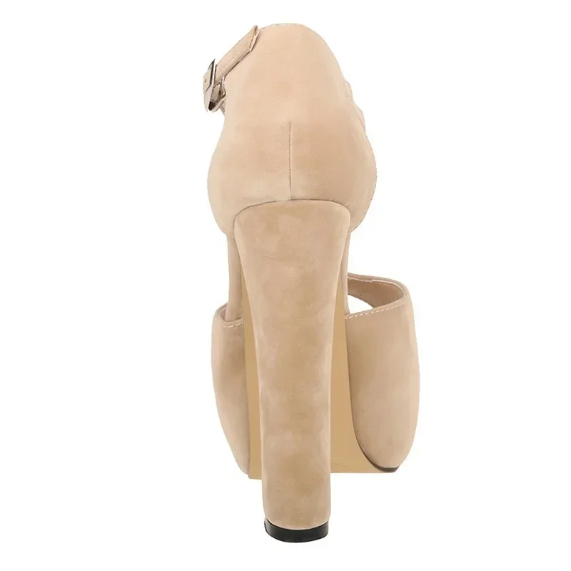 Women Sandals 2026 New Summer 14cm Sexy Peep Toe Thick High Heels Fashion Buckle Platform Pumps Party Dress Wedding Shoes Women Sandals 2026 New Summer 14cm Sexy Peep Toe Thick High Heels Fashion Buckle Platform Pumps Party Dress Wedding Shoes