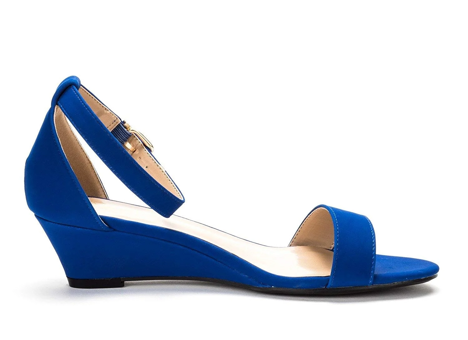 2026 Summer Women Platform Wedge Sandals Simple Style Casual Pointed Toe 3cm Low High Heels Velvet Party Dress Wedding Shoes