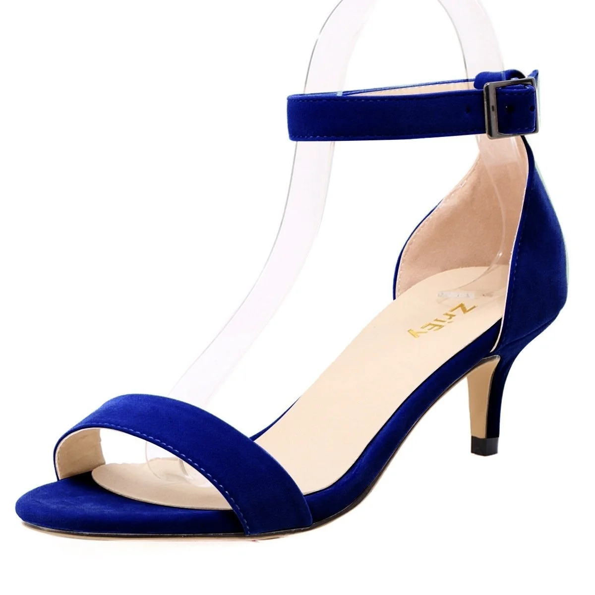 Women Sandals Summer Sexy 5cm Peed Toes Low Heel Ankle Strap High Heels Sandal Ladies Party Dress Red Wedding Shoes Plus Size