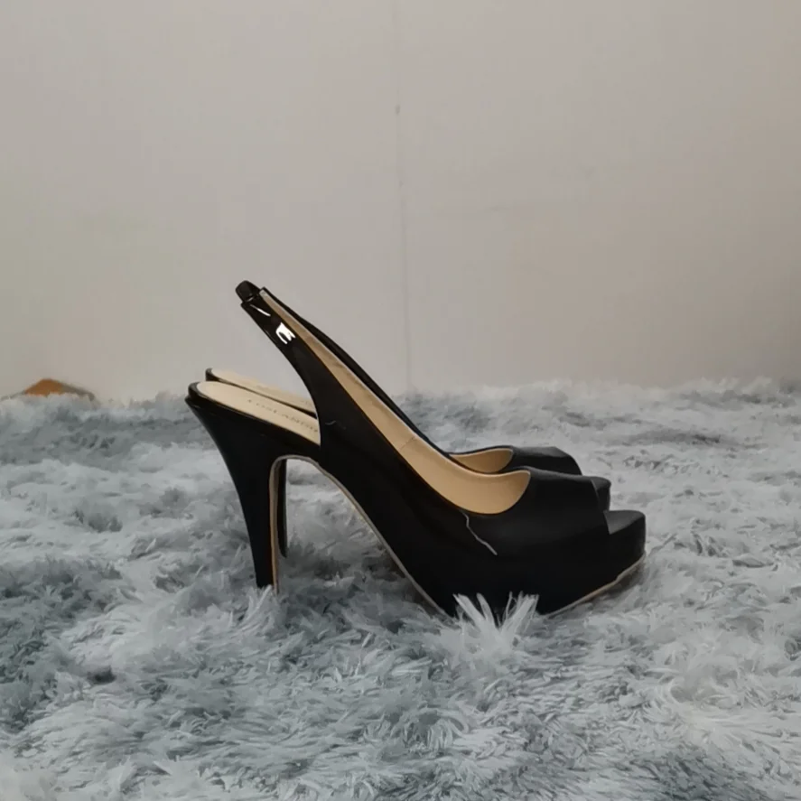 Women Pumps Fashion 12cm Sexy Open Toe Thin Heel Patent Leather Platform High Heels Gladiator Party Dress Wedding Shoes