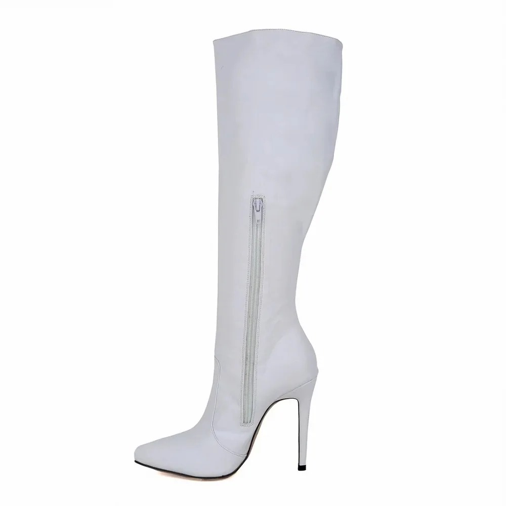 2026 New Women Boots Winter Sexy Long Over The Knee Leather Pointed Toe Buckle Side Zipper High Heels Shoes Plus Size 35-42 2026 New Women Boots Winter Sexy Long Over The Knee Leather Pointed Toe Buckle Side Zipper High Heels Shoes Plus Size 35-42