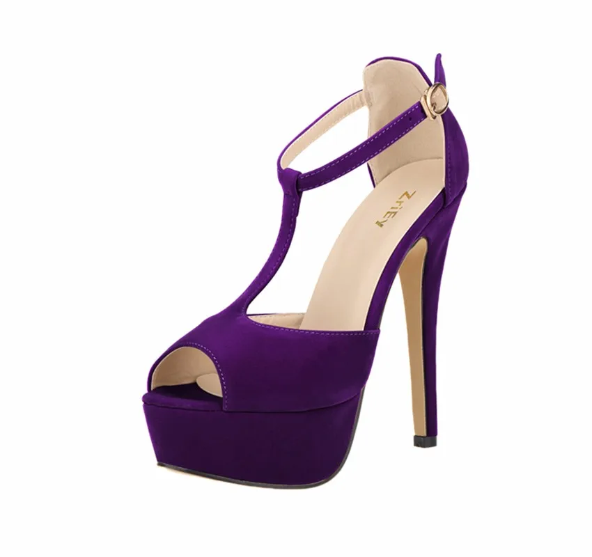 2026 New Women Platform Suede High Heels Sandals 14CM Sexy Peep Toe Ankle Strap Stilettos Pumps T-Strap Party Wedding Shoes 2026 New Women Platform Suede High Heels Sandals 14CM Sexy Peep Toe Ankle Strap Stilettos Pumps T-Strap Party Wedding Shoes