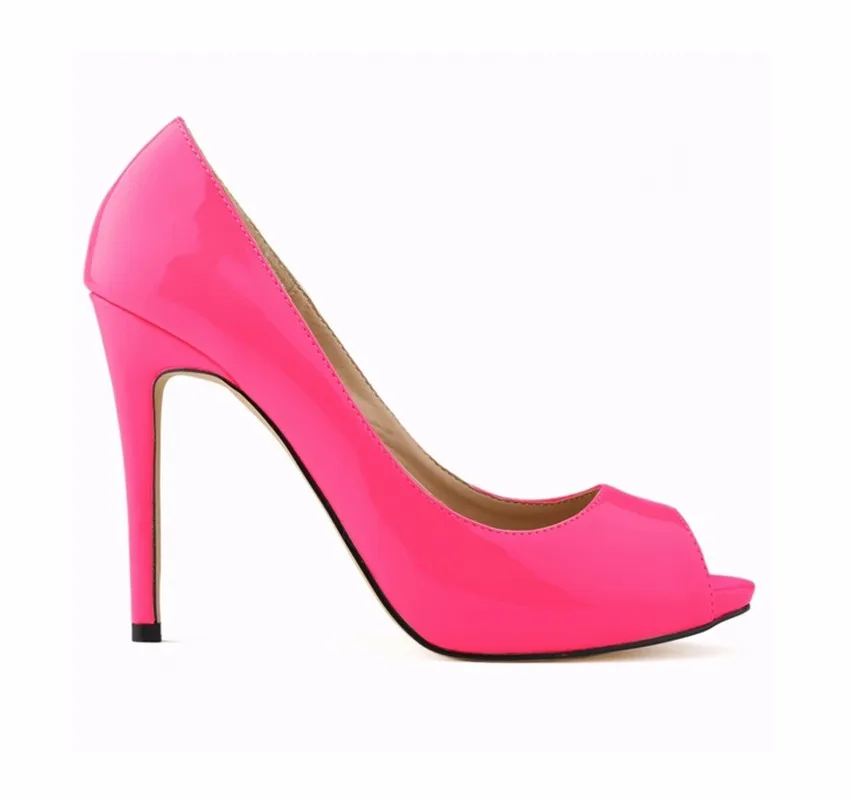 Women Pumps Sexy Fish Mouth High Heels Ladies11cm High Heel Stiletto Show Style Party Summer White Red Wedding Shoes Plus Size Women Pumps Sexy Fish Mouth High Heels Ladies11cm High Heel Stiletto Show Style Party Summer White Red Wedding Shoes Plus Size