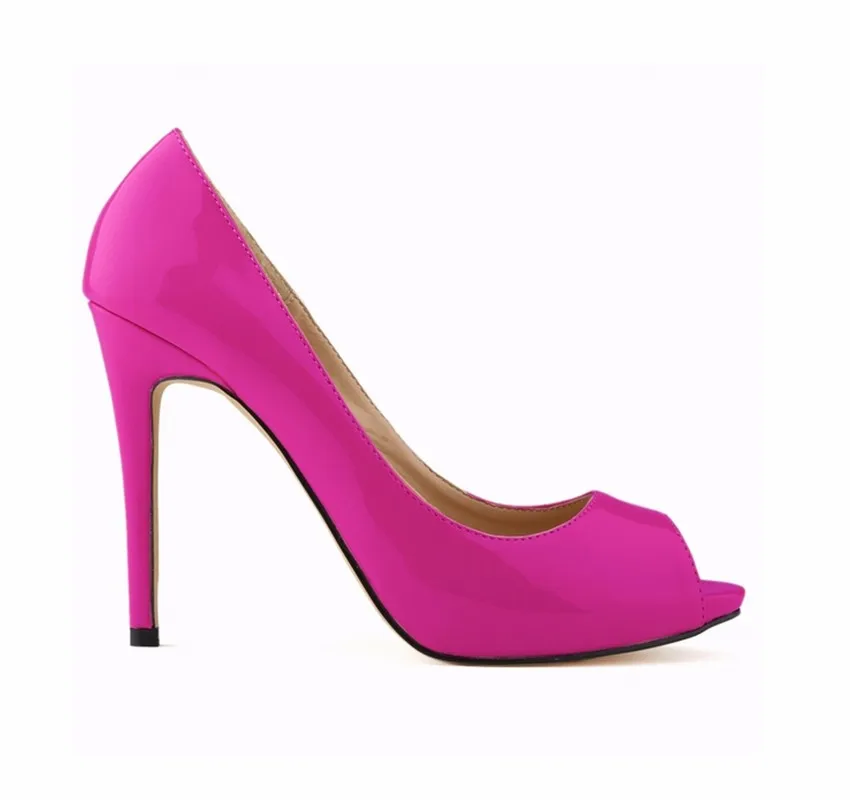 Women Pumps Sexy Fish Mouth High Heels Ladies11cm High Heel Stiletto Show Style Party Summer White Red Wedding Shoes Plus Size Women Pumps Sexy Fish Mouth High Heels Ladies11cm High Heel Stiletto Show Style Party Summer White Red Wedding Shoes Plus Size
