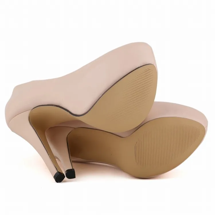 2026 Women Pumps Sexy Round Toes High Heels Fashion Super 14cm Platform Casual Thin Womens Party Red Wedding Shoes Large Size