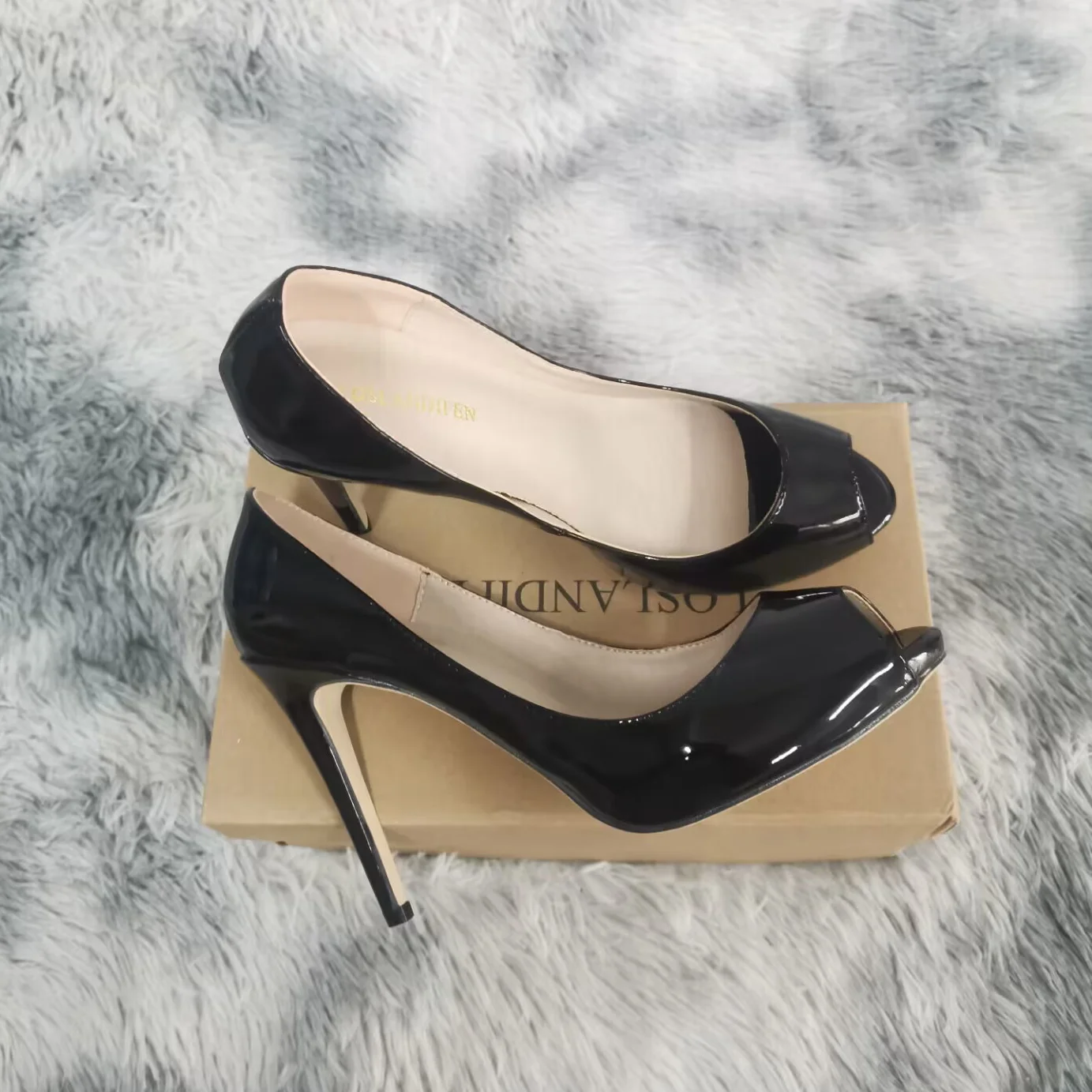 Women Stilettos Summer Pumps 11cm Sexy Open Toe High Heels Sandals Elegant Peep Toes Platform Pump Wedding Shoes Large Size 43