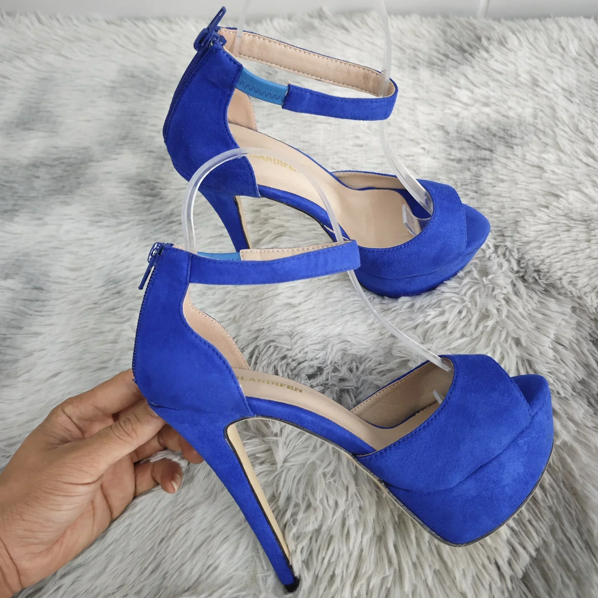 Summer Women Sandals Sexy Pumps Zipper Strap Stripper Pole Dance High Heels Peep Toe Platform Stilettos Lady Party Wedding Shoes Summer Women Sandals Sexy Pumps Zipper Strap Stripper Pole Dance High Heels Peep Toe Platform Stilettos Lady Party Wedding Shoes