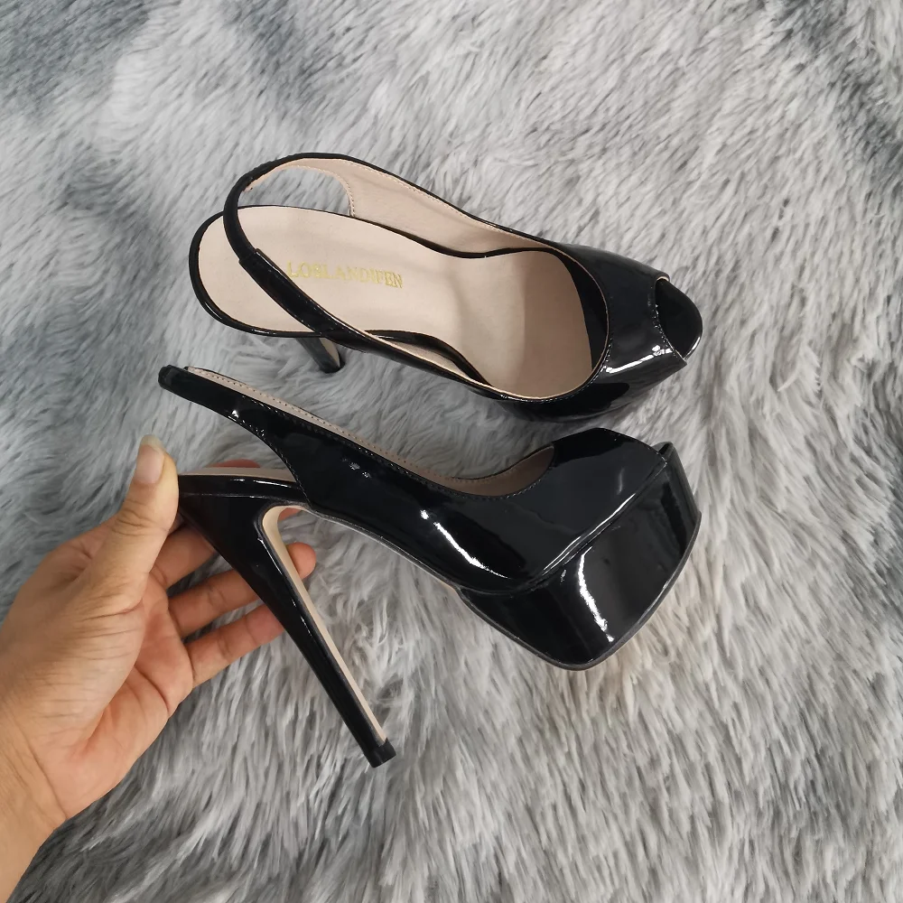 Large Size 44 Women's Stilettos Pumps 14CM Platform Super High Heels Sexy Open Toe Sandals Gladiator Party Dress Women Shoes Large Size 44 Women's Stilettos Pumps 14CM Platform Super High Heels Sexy Open Toe Sandals Gladiator Party Dress Women Shoes
