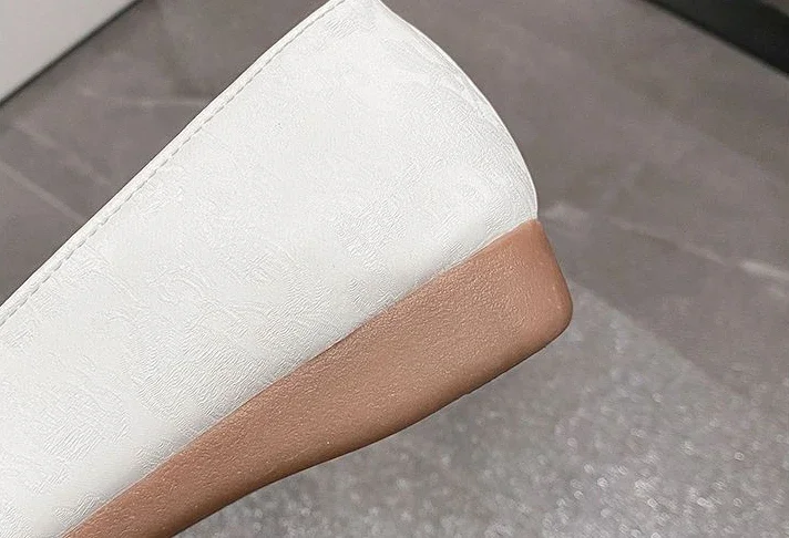 Shoes for Women White One-line Buckle Low Heel Elegant Woman Flats Mary Jane Cheap Clearance Lastest Price Casual On Offer Y2k