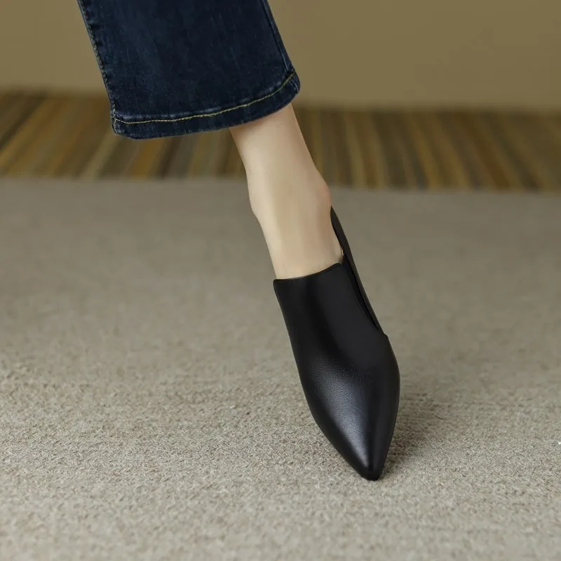 Women's Bare Boots 2025 Spring New Designer Shoes Pointed Toe High Heels Dress Shoes Woman Stilettos Pointed Toe Pumps