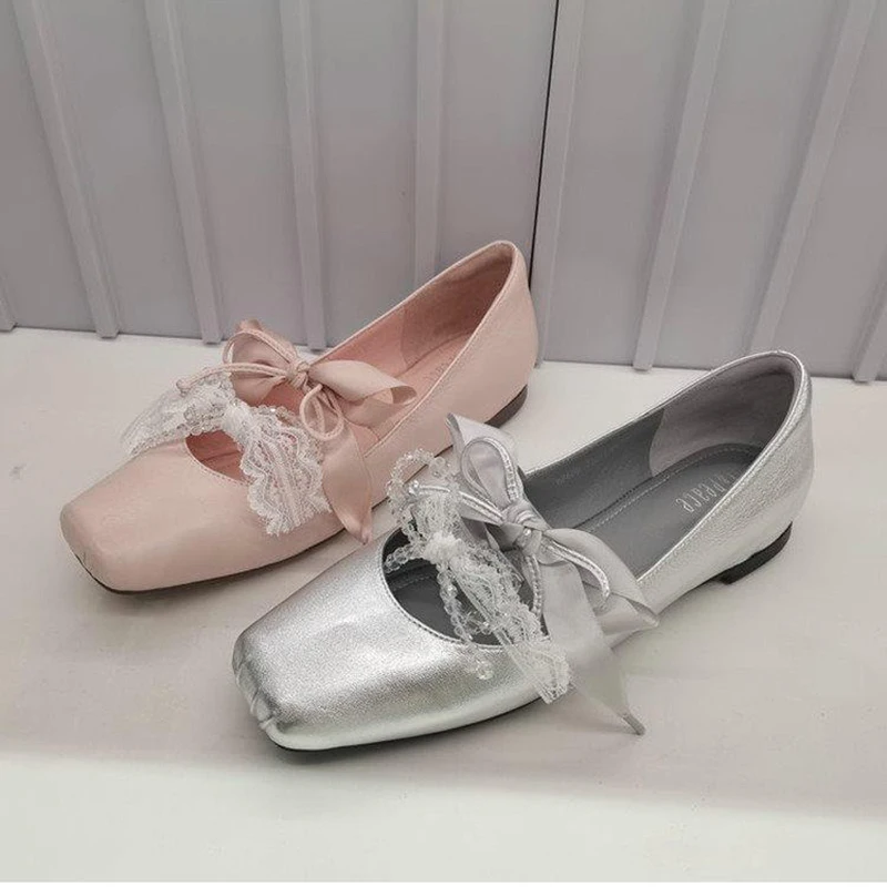 Spring Autumn Internal Elevation Women Mary Jane Shoes Fashion Shallow Slip On Flats Ladies Concise Ballet Style Shoes