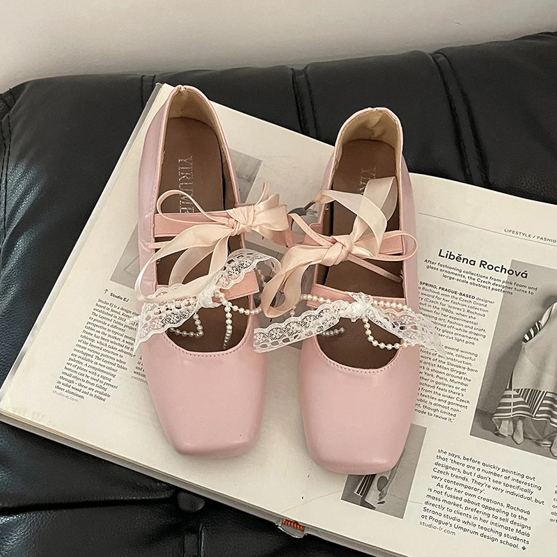 Spring Autumn Internal Elevation Women Mary Jane Shoes Fashion Shallow Slip On Flats Ladies Concise Ballet Style Shoes