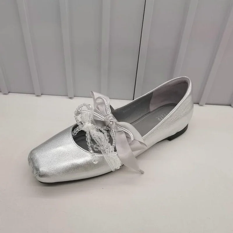 Spring Autumn Internal Elevation Women Mary Jane Shoes Fashion Shallow Slip On Flats Ladies Concise Ballet Style Shoes