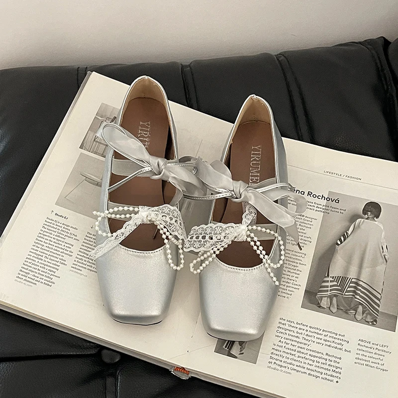 Spring Autumn Internal Elevation Women Mary Jane Shoes Fashion Shallow Slip On Flats Ladies Concise Ballet Style Shoes