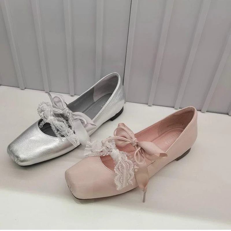 Spring Autumn Internal Elevation Women Mary Jane Shoes Fashion Shallow Slip On Flats Ladies Concise Ballet Style Shoes