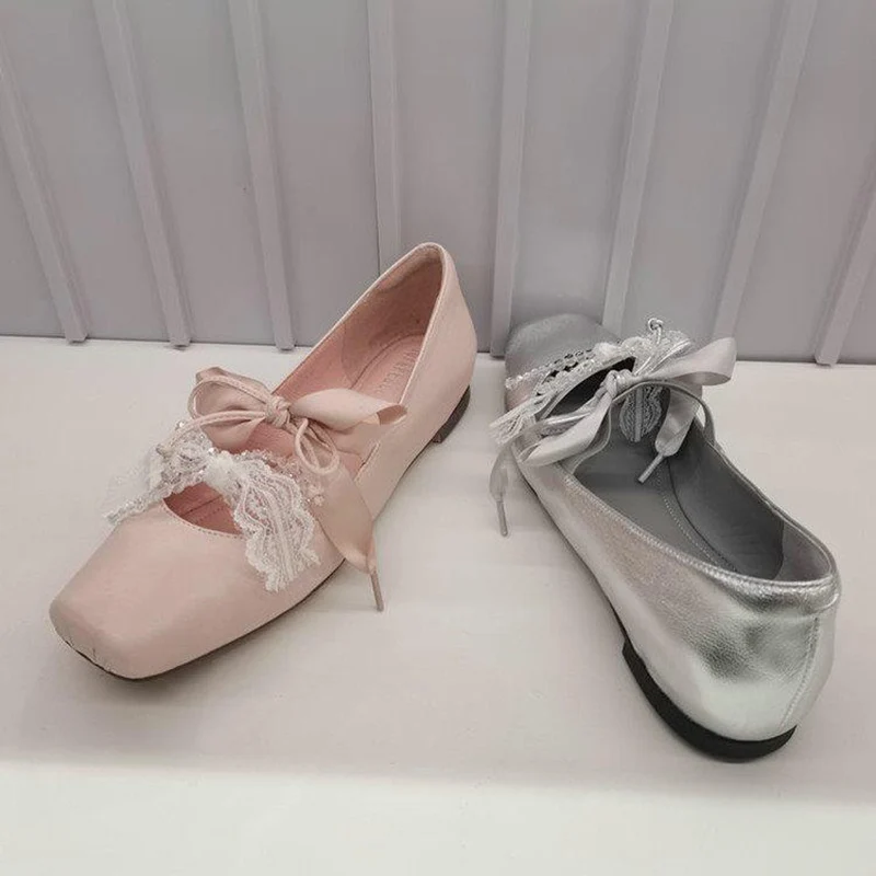 Spring Autumn Internal Elevation Women Mary Jane Shoes Fashion Shallow Slip On Flats Ladies Concise Ballet Style Shoes