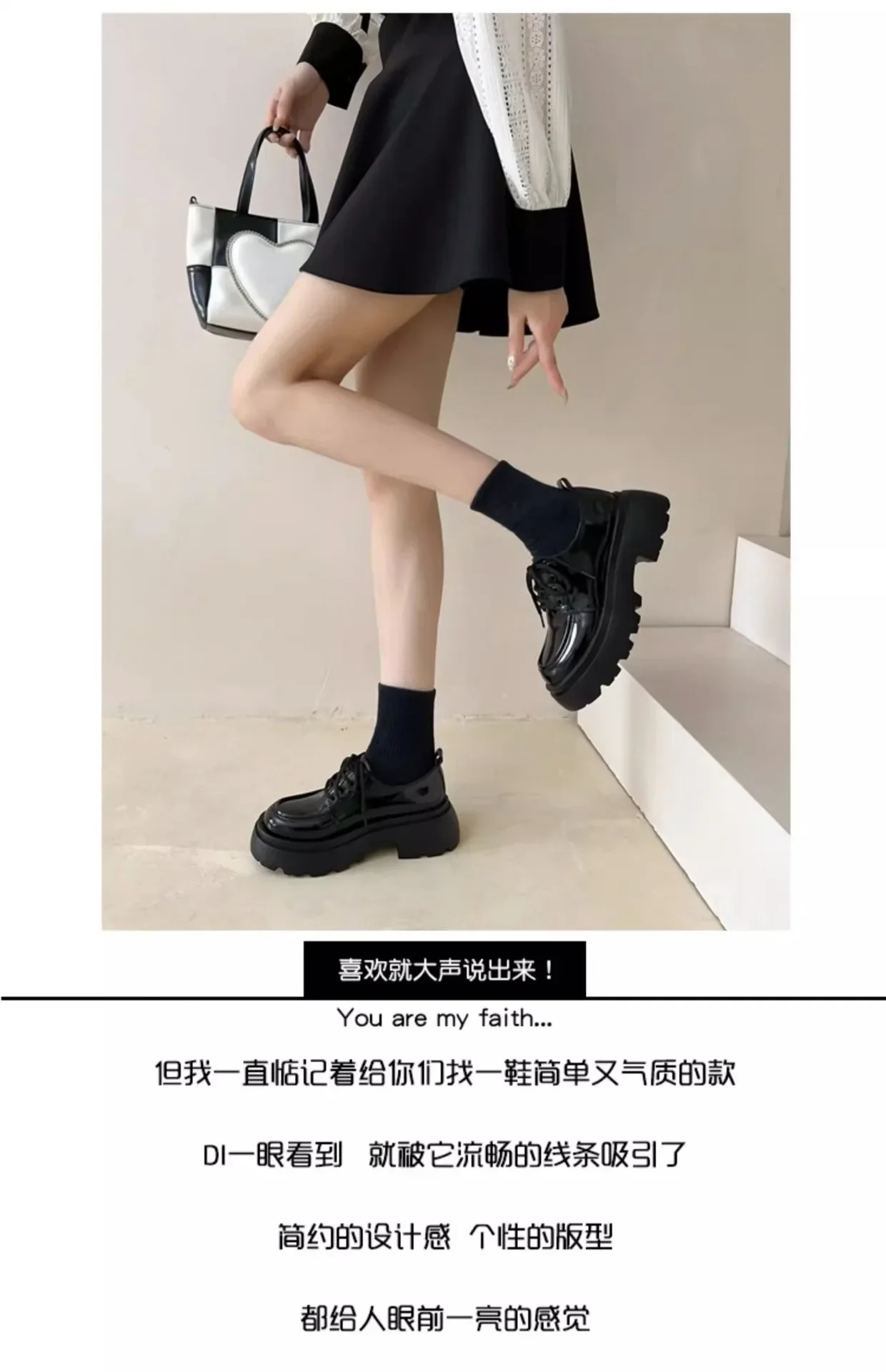 Women Spring New Black Platform Flats Shoes Women Loafers Slip on Boat Shoes Designer Casual Leather Oxfords 2025