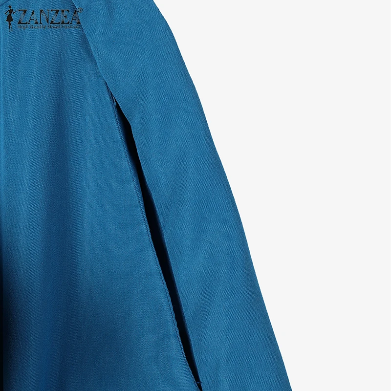 ZANZEA Casual Elegant 2-Pieces Suits Summer Commute Short Sleeve Shirts Women Dress Sets Solid A-line Long Skirts 2PCS Outfits