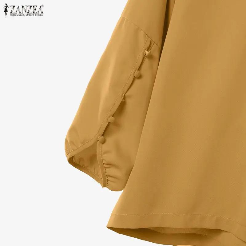 Women's Casual Chic Skirt Suits Autumn O-Neck Lantern Sleeve Blouses and A-Line Maxi Skirts 2 Piece Sets ZANZEA Woman Outfit 3XL