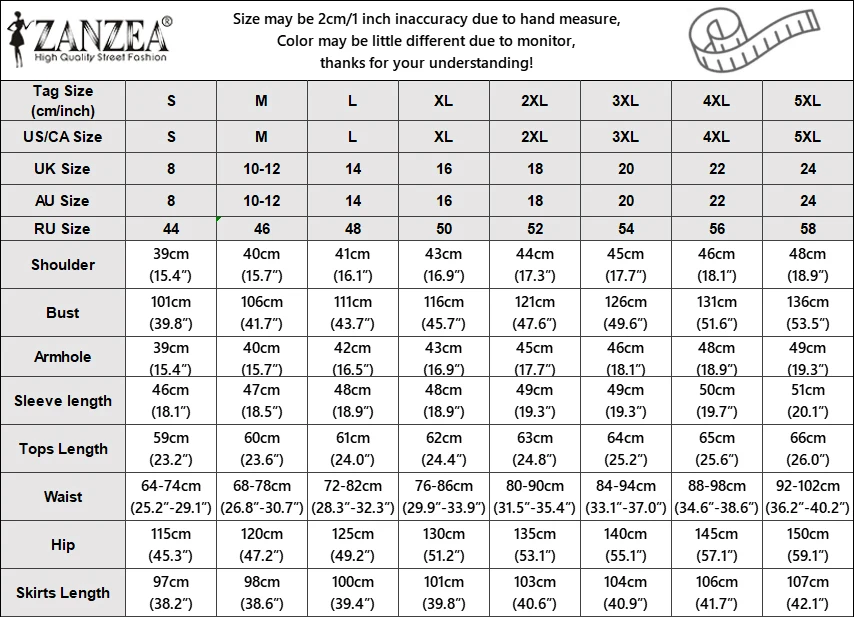 Women's Casual Chic Skirt Suits Autumn O-Neck Lantern Sleeve Blouses and A-Line Maxi Skirts 2 Piece Sets ZANZEA Woman Outfit 3XL