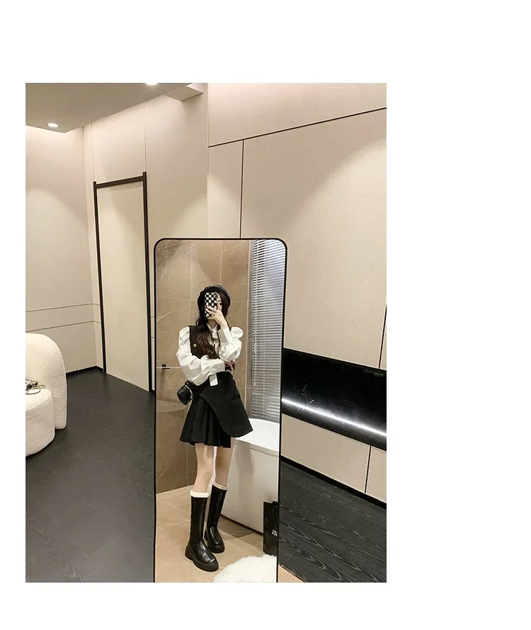 Thickened Long Tube Boots Women's Autumn Winter New Fashion Fleece Lined Zipper Back Riding Boot Knee High Rubber Outsole