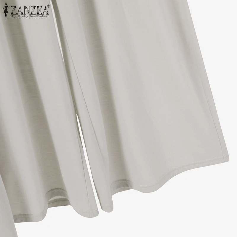 ZANZEA Streetwear Holiday 3pcs Pant Sets Wide Leg Trousers Women Loose Solid Suits Casual Tank Tops and Cardigans 3-Pieces Sets ZANZEA Streetwear Holiday 3pcs Pant Sets Wide Leg Trousers Women Loose Solid Suits Casual Tank Tops and Cardigans 3-Pieces Sets