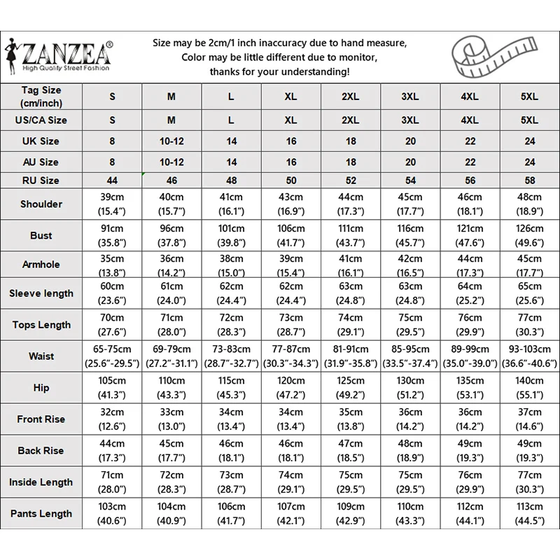 ZANZEA Women's Elegant Suits, Notch Lapel Long Sleeve Tie-Waist Blazer & Wide Leg Pants 2 Piece Sets Outfits, Effortless Clothes