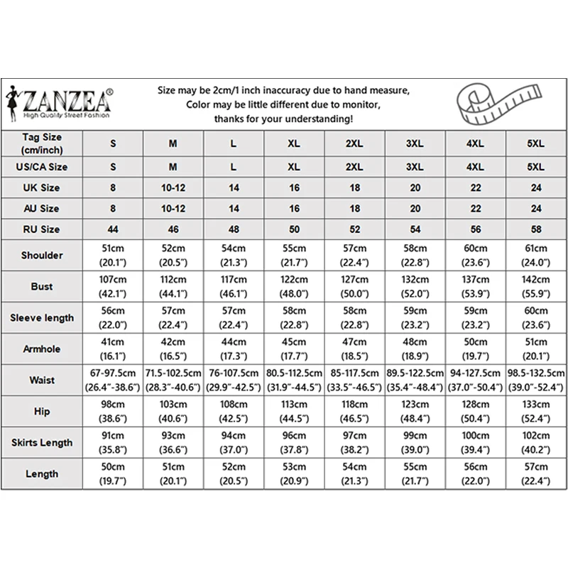 ZANZEA Women's Elegant Office Blazer Suits Contrast-Color Lapel Short Blazer & Midi Skirts 2 Pieces Sets Outfit Chic Skirt Suits