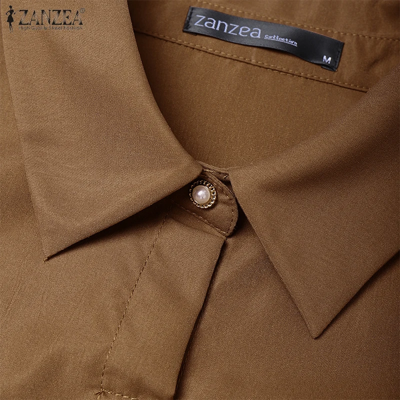 ZANZEA Womens Casual 2 Piece Sets Lace Trim Short Sleeve Crop Tops A-line Midi Skirts 2PCS Outfits Elegant Commute Skirt Sets