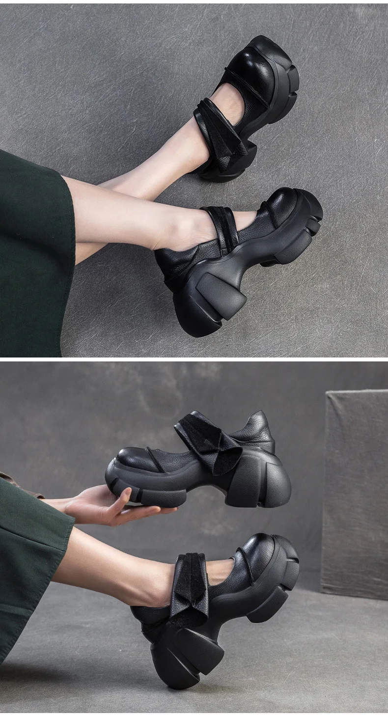 2025 New High Heel Women's Sandals Lace-up Platform Shoes Casual Fashion Women's Shoes High Heels Mary Jane Shoes