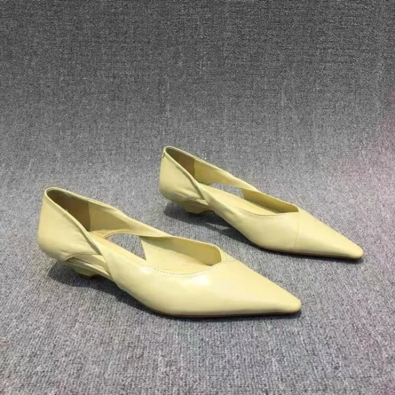 Shoes Woman 2025 Autumn Pointed Toe Modis Casual Female Sneakers Flats Low Heels New Fall Comfortable Cute Dress Solid Lace-Up