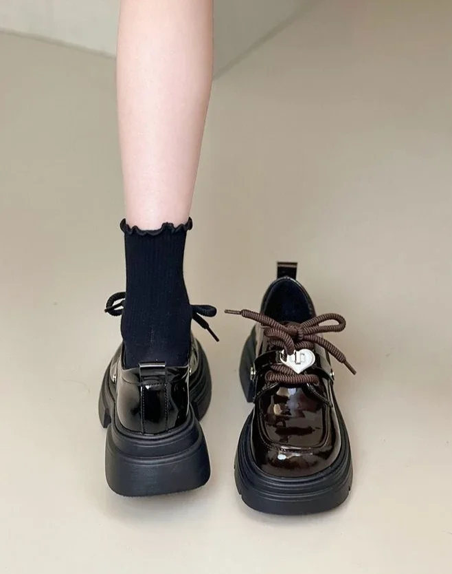 Shoes for Women Loafers Round Toe Block Heel Moccasins Woman Pumps Korean Style Chic Point With Discount Beau Today Young Casual Shoes for Women Loafers Round Toe Block Heel Moccasins Woman Pumps Korean Style Chic Point With Discount Beau Today Young Casual