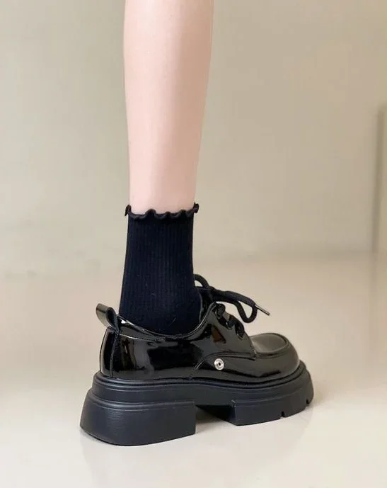 Shoes for Women Loafers Round Toe Block Heel Moccasins Woman Pumps Korean Style Chic Point With Discount Beau Today Young Casual Shoes for Women Loafers Round Toe Block Heel Moccasins Woman Pumps Korean Style Chic Point With Discount Beau Today Young Casual