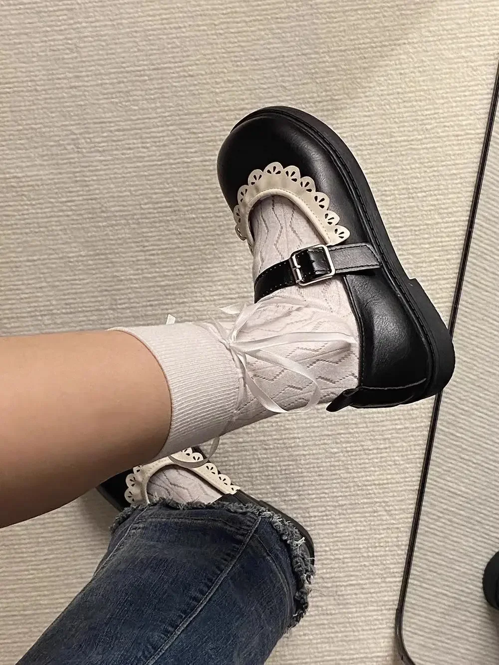 Woman Pumps Gothic Shoes for Women Kawaii Mary Jane Evening Black Cute Low Heel Elegant Japanese Style Lolita Round Toe Korean Woman Pumps Gothic Shoes for Women Kawaii Mary Jane Evening Black Cute Low Heel Elegant Japanese Style Lolita Round Toe Korean