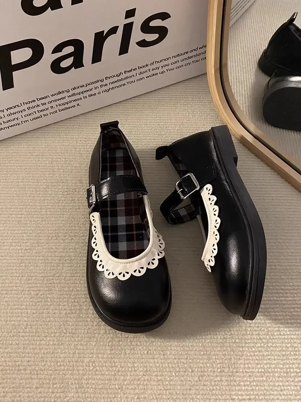 Woman Pumps Gothic Shoes for Women Kawaii Mary Jane Evening Black Cute Low Heel Elegant Japanese Style Lolita Round Toe Korean Woman Pumps Gothic Shoes for Women Kawaii Mary Jane Evening Black Cute Low Heel Elegant Japanese Style Lolita Round Toe Korean