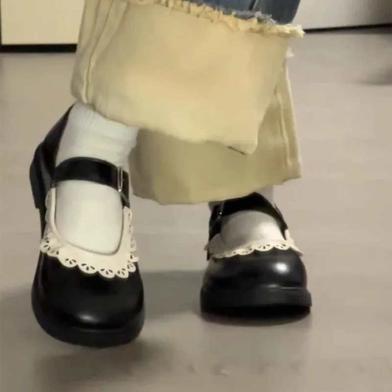 Woman Pumps Gothic Shoes for Women Kawaii Mary Jane Evening Black Cute Low Heel Elegant Japanese Style Lolita Round Toe Korean Woman Pumps Gothic Shoes for Women Kawaii Mary Jane Evening Black Cute Low Heel Elegant Japanese Style Lolita Round Toe Korean