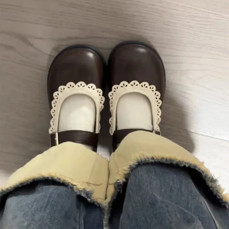 Woman Pumps Gothic Shoes for Women Kawaii Mary Jane Evening Black Cute Low Heel Elegant Japanese Style Lolita Round Toe Korean Woman Pumps Gothic Shoes for Women Kawaii Mary Jane Evening Black Cute Low Heel Elegant Japanese Style Lolita Round Toe Korean