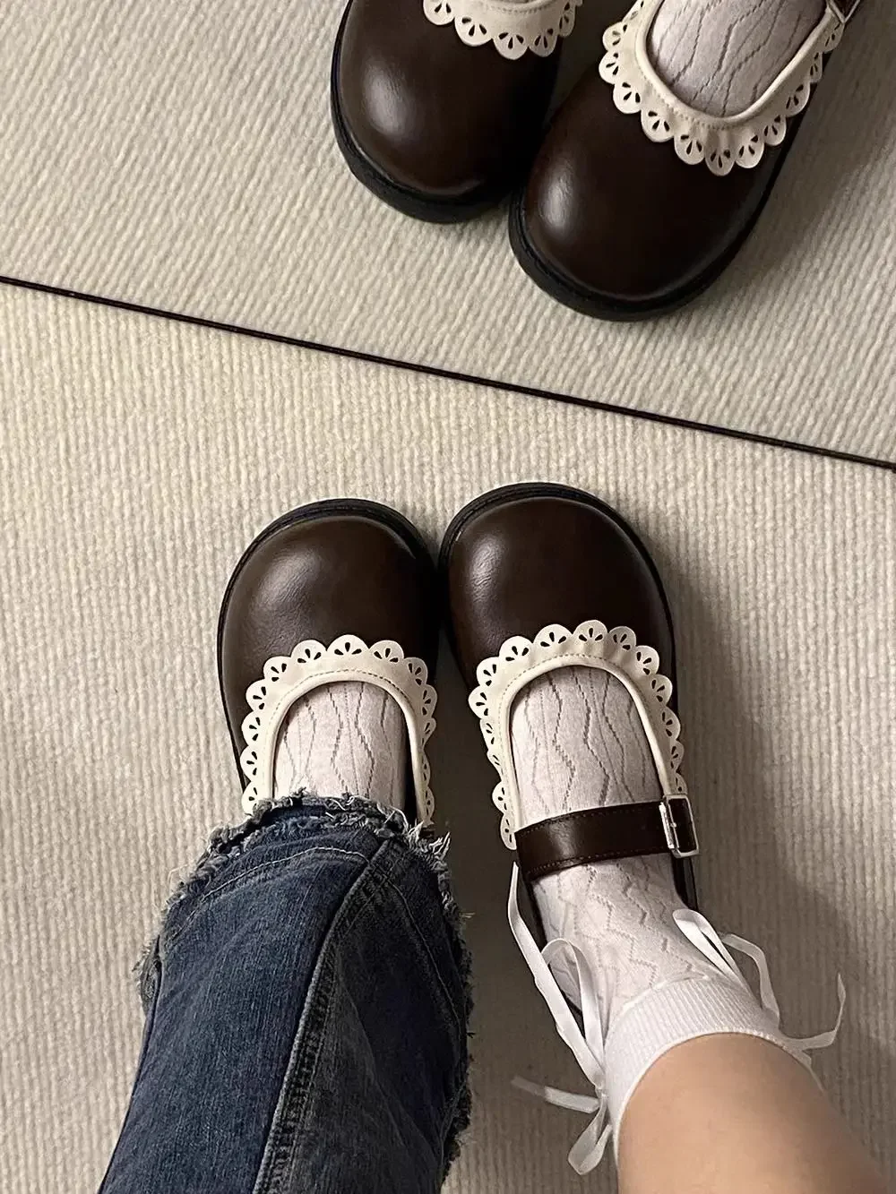 Woman Pumps Gothic Shoes for Women Kawaii Mary Jane Evening Black Cute Low Heel Elegant Japanese Style Lolita Round Toe Korean Woman Pumps Gothic Shoes for Women Kawaii Mary Jane Evening Black Cute Low Heel Elegant Japanese Style Lolita Round Toe Korean