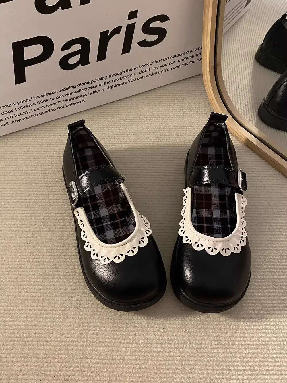 Woman Pumps Gothic Shoes for Women Kawaii Mary Jane Evening Black Cute Low Heel Elegant Japanese Style Lolita Round Toe Korean Woman Pumps Gothic Shoes for Women Kawaii Mary Jane Evening Black Cute Low Heel Elegant Japanese Style Lolita Round Toe Korean