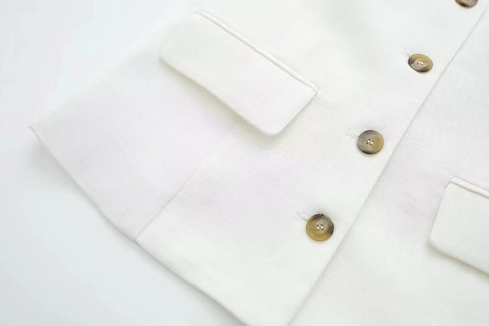 HH Women Fashion Solid Pant Suit Halter Single Breasted Sleeveless Blazer Vest Top Zipper Fly Trousers Office Lady Sets