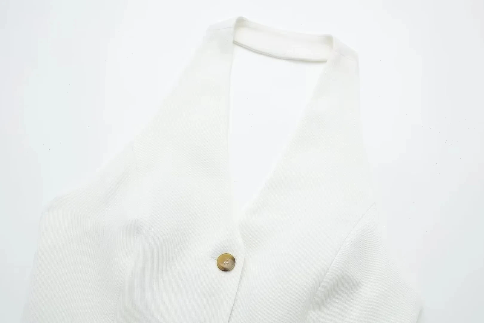 HH Women Fashion Solid Pant Suit Halter Single Breasted Sleeveless Blazer Vest Top Zipper Fly Trousers Office Lady Sets