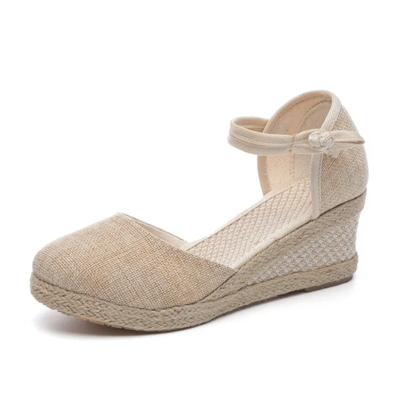 Woman Sandals Summer Shoes Espadrilles Wedges In Ladies Comfort Casual Shoes Party Sandals Footwear Zapatillas Mujer Verano
