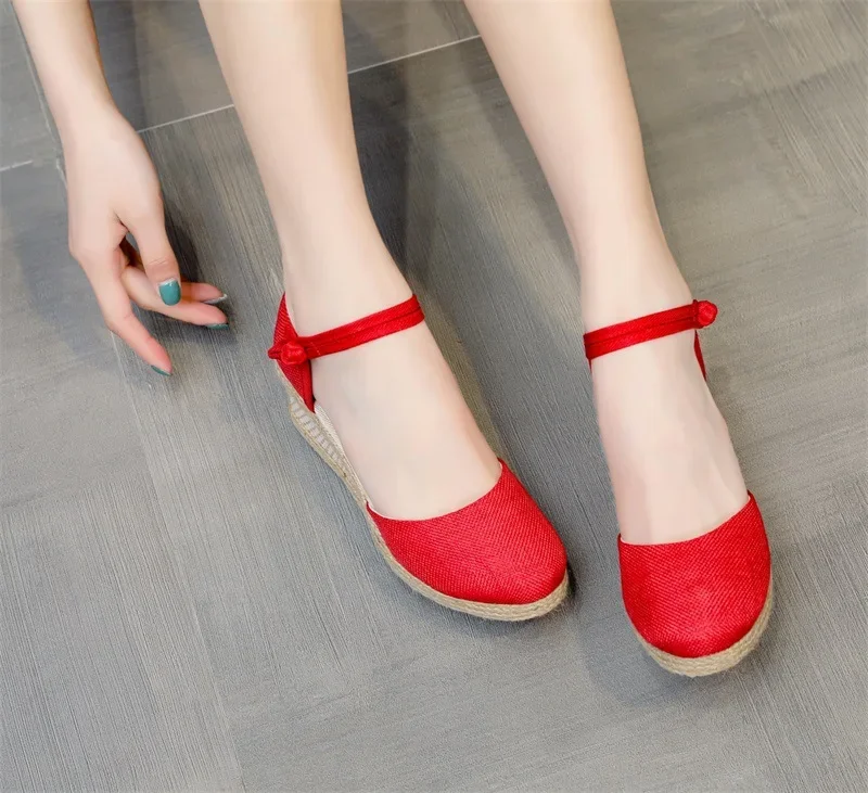 Woman Sandals Summer Shoes Espadrilles Wedges In Ladies Comfort Casual Shoes Party Sandals Footwear Zapatillas Mujer Verano